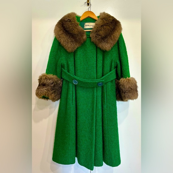 Vintage Milgrim Coat with Fur Collar/Trim for Women-Gorgeous! - Picture 1 of 13
